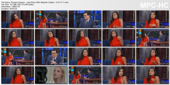 Rosario Dawson - Late Show With Stephen Colbert - 4-21-17
