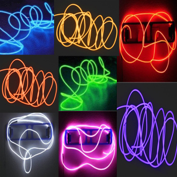 Neon LED Light Glow EL Wire String Strip Rope Tube Decor Car Party ...
